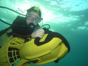 Image of underwater scooter for sale