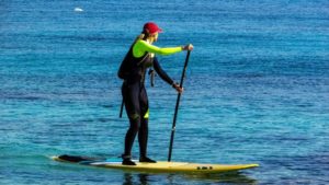 Image of what size paddle board do I need for my weight